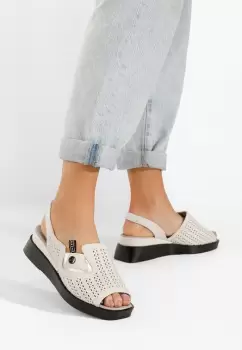 Sandale cu platforma Tonara B bej imagine