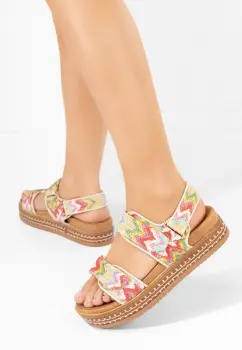 Sandale cu platforma Vernysa multicolore imagine