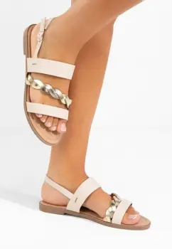 Sandale cu talpa joasa Melboa bej imagine