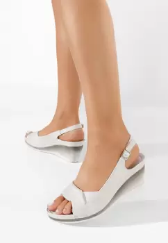 Sandale cu talpa ortopedica Chase argintii imagine