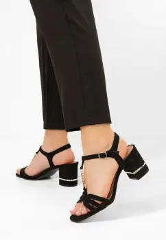 Sandale dama Chandra negre imagine