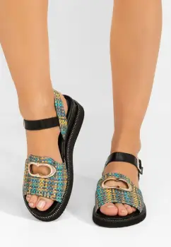 Sandale dama Ecaterina multicolore imagine