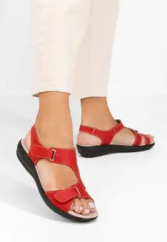 Sandale dama Ricarda rosii imagine