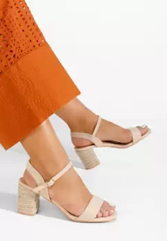 Sandale dama Timaresa bej imagine