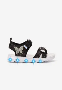 Sandale fete Dinina negre imagine