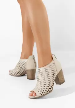 Sandale piele naturala Zarata bej imagine