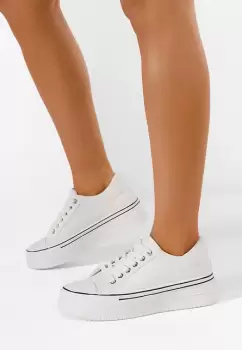 Tenisi dama Loleta V2 albi imagine